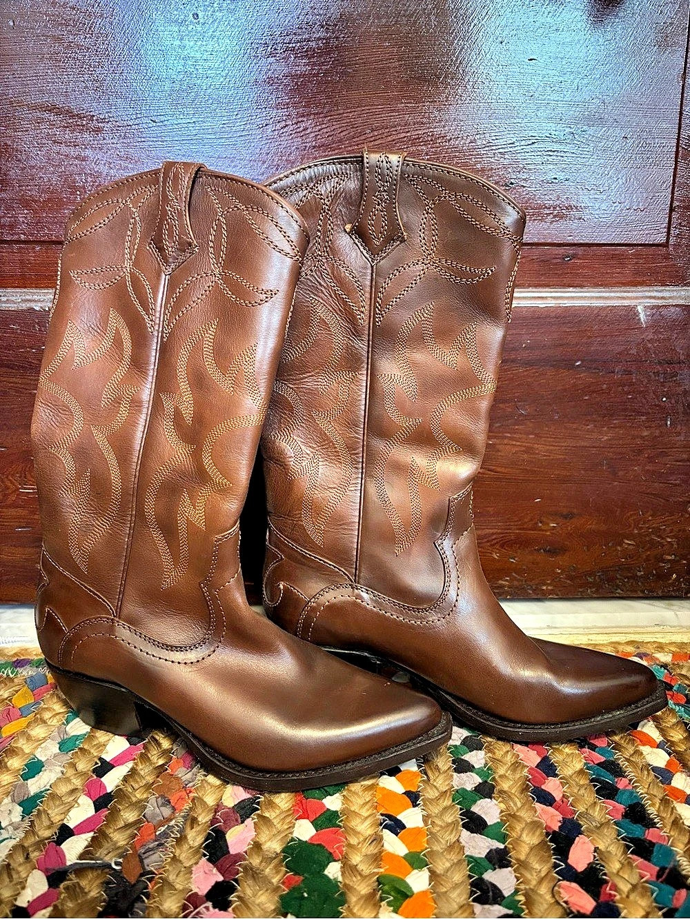 Frye Brown Western Boots US 6 B